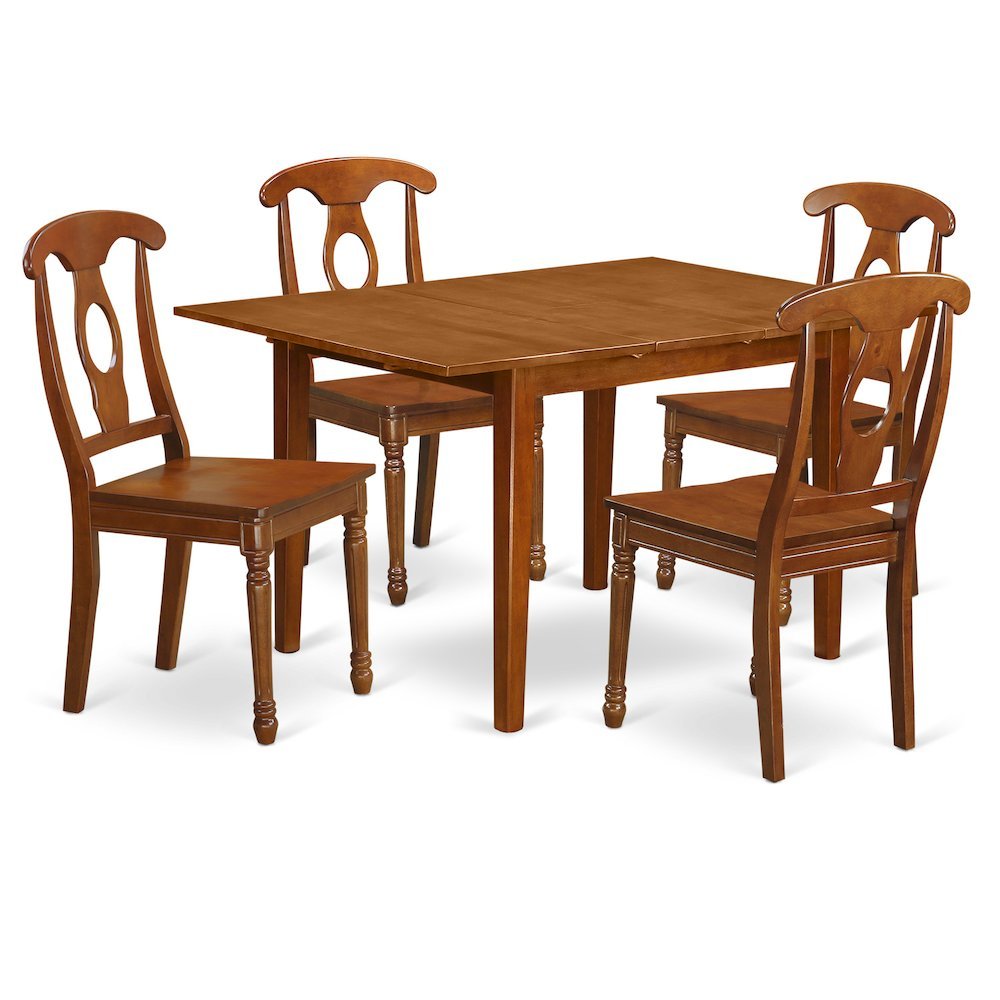 5 Pc small Kitchen Table set-Kitchen Table and 4 Kitchen Chairs - Drakoi Marketplace