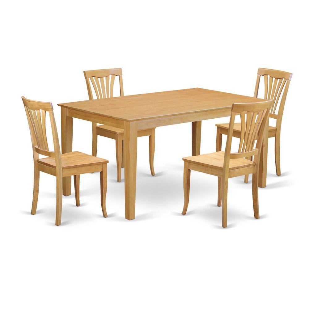 5 PC Small Kitchen Table set - small Kitchen Table and 4 Kitchen chair - Drakoi Marketplace