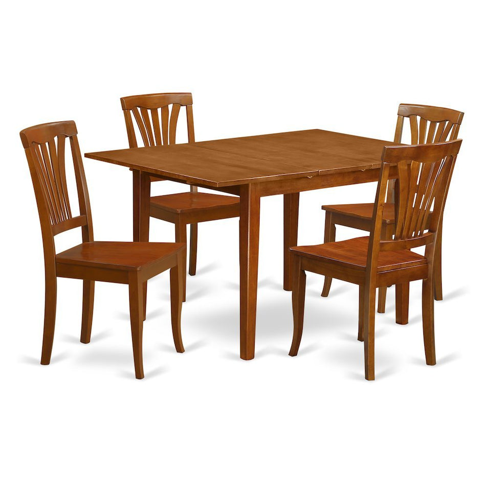 5 Pc small Kitchen Table set-small Kitchen Table and 4 Kitchen Chairs - Drakoi Marketplace