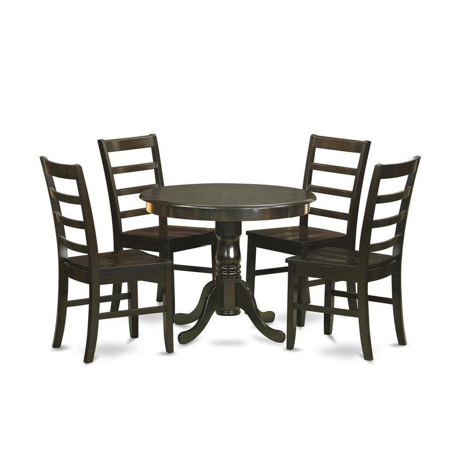 5 Pc small Kitchen Table set- Table plus 4 Kitchen Dining Chairs - Drakoi Marketplace