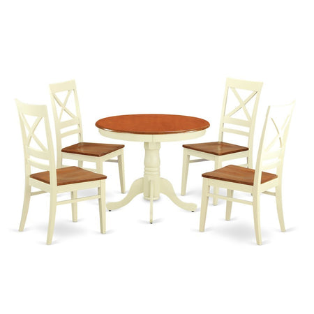 5 Pc Table set for 4-Kitchen dinette Table and 4 Kitchen Chairs - Drakoi Marketplace