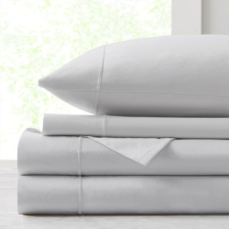 500TC Cotton Sheet Set, 102x108, Grey, King1 - Drakoi Marketplace