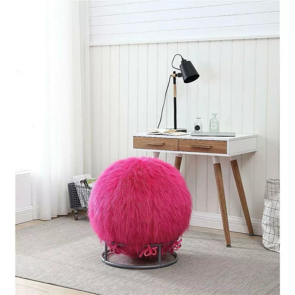 65 Inch Posture Fuzzy Exercise Yoga Ball Chair Set - 5 colors! - Drakoi Marketplace