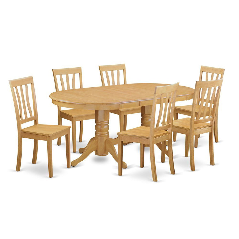 7 Pc Dinette set - Kitchen dinette Table and 6 Kitchen Chairs - Drakoi Marketplace