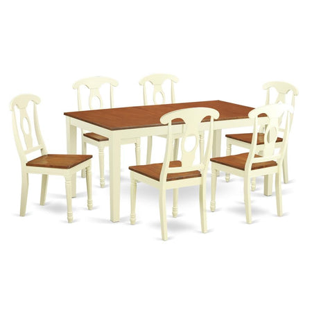 7 PC Dining room sets -Kitchen dinette Table and 6 Kitchen Chairs - Drakoi Marketplace