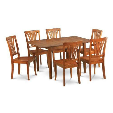 7 Pc Kitchen nook Dining set-small Dining Tables and 6 Kitchen Chairs - Drakoi Marketplace