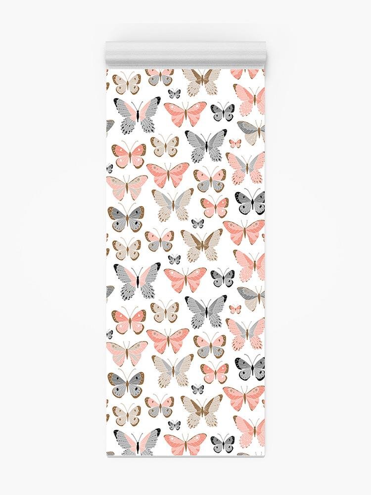 A Pattern Of Butterfiles Yoga Mat -Image by Shutterstock - Drakoi Marketplace