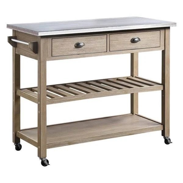 Alex Kitchen Island Cart - Drakoi Marketplace