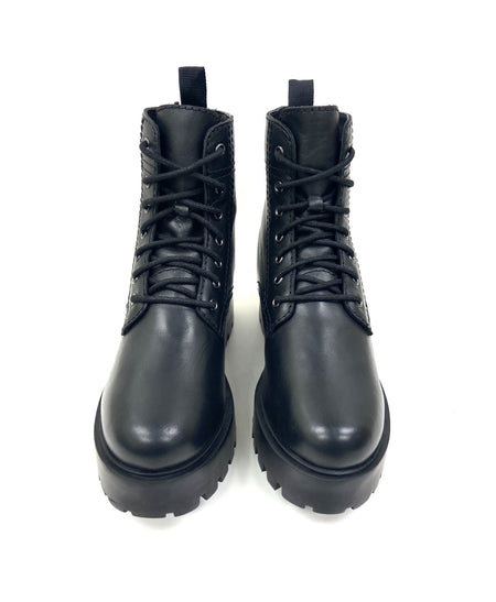 Alice Black Heeled Combat Boot - Drakoi Marketplace