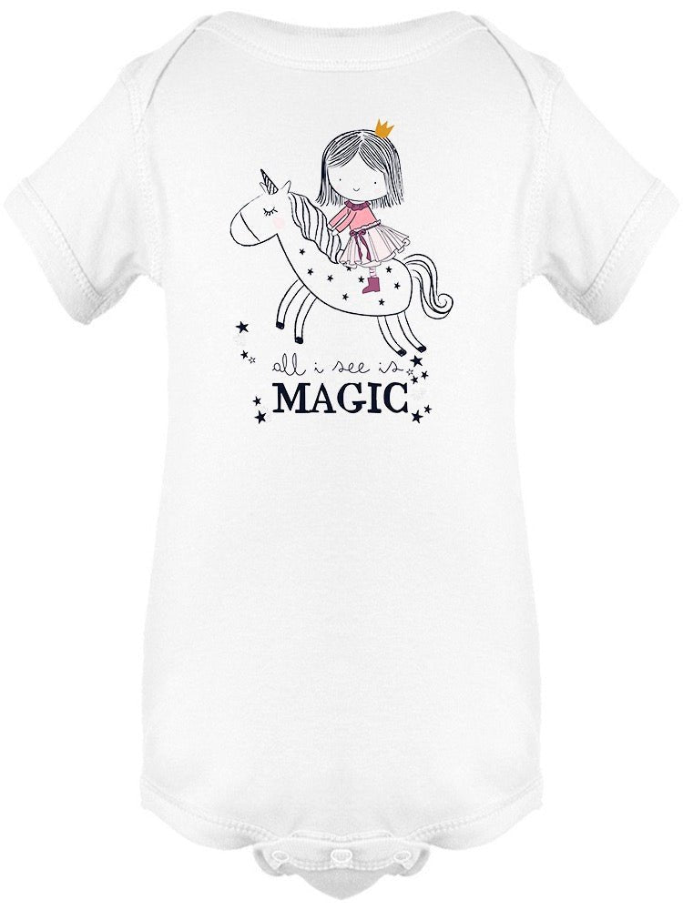 All I See Is Magic Bodysuit Baby's -Image by Shutterstock - Drakoi Marketplace