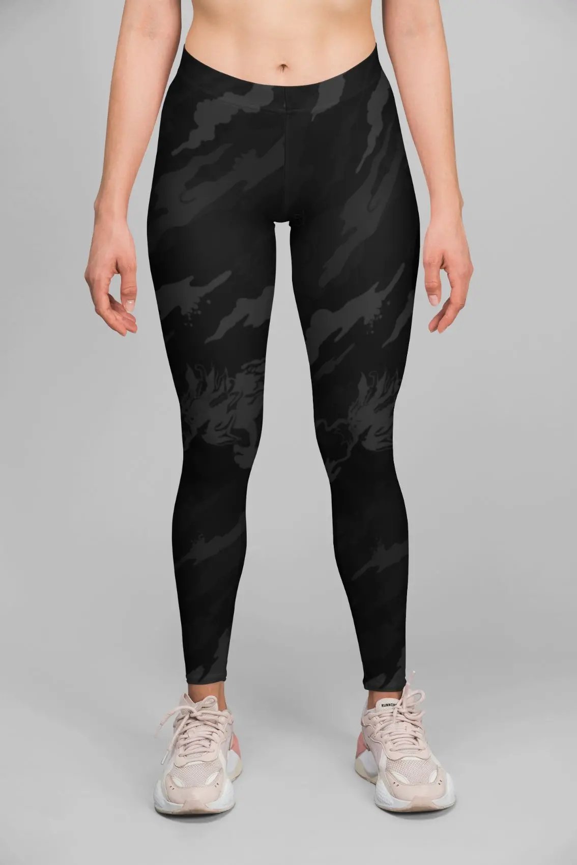 Alpine Black Retro Legging - Drakoi Marketplace