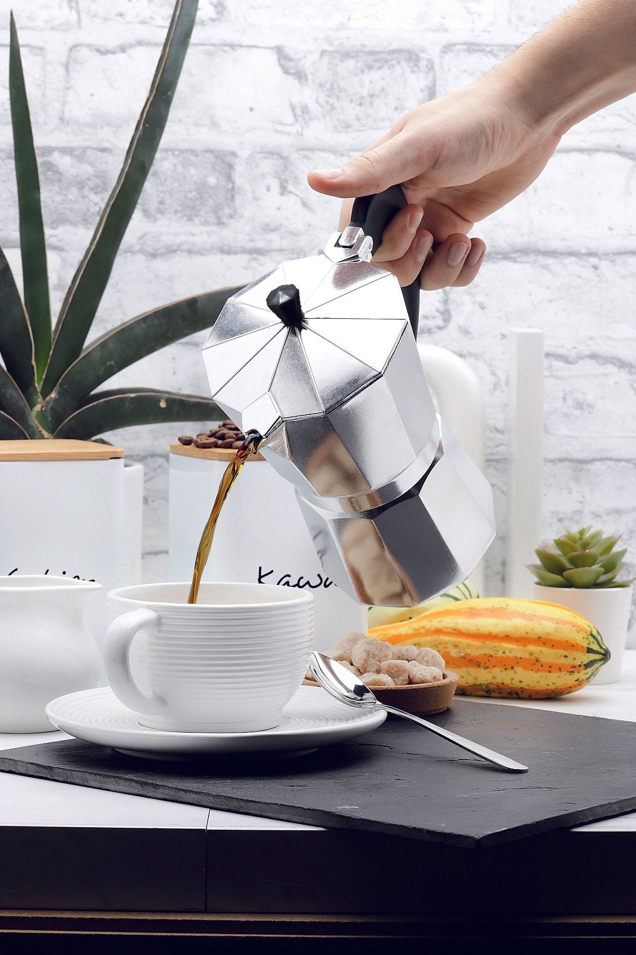 Aluminum Coffee Maker - 4 Sizes - Drakoi Marketplace