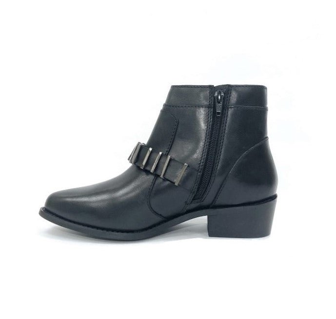 Amy Black Western Bootie - Drakoi Marketplace