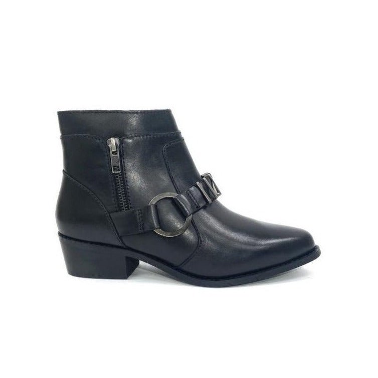 Amy Black Western Bootie - Drakoi Marketplace