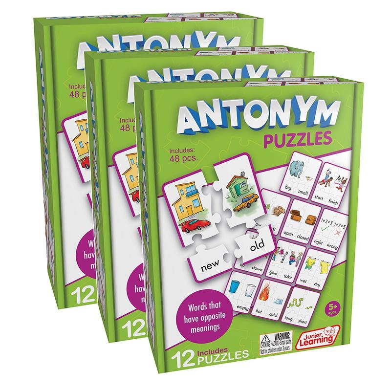 Antonym Puzzles, 12 Per Set, 3 Sets - Drakoi Marketplace