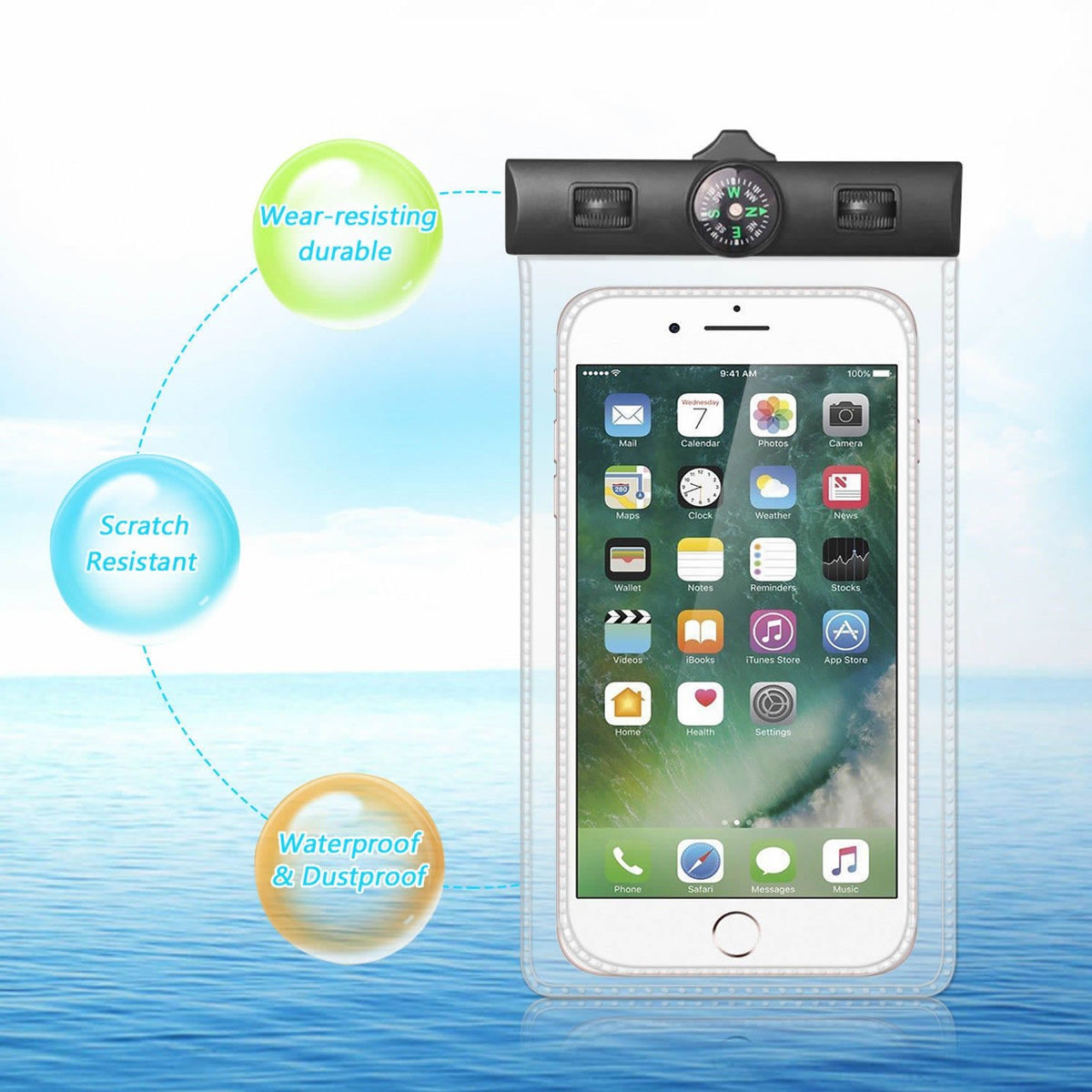 AQUA POUCH - Waterproof Pouch for your Smartphone and your Essentials - Drakoi Marketplace