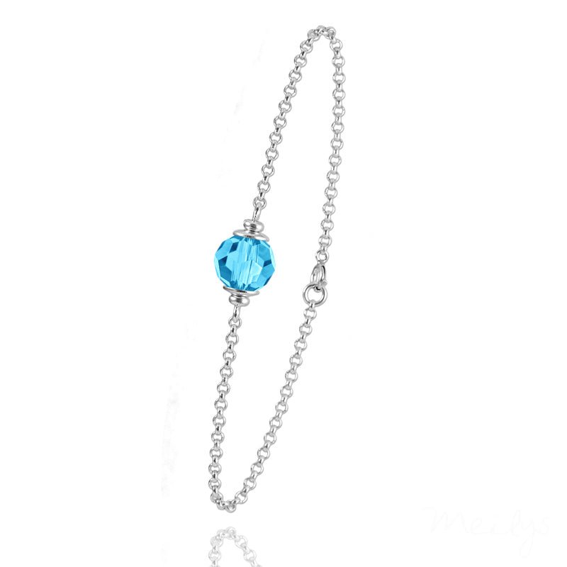 Aquamarine Fine Bracelet Silver for Women - Drakoi Marketplace