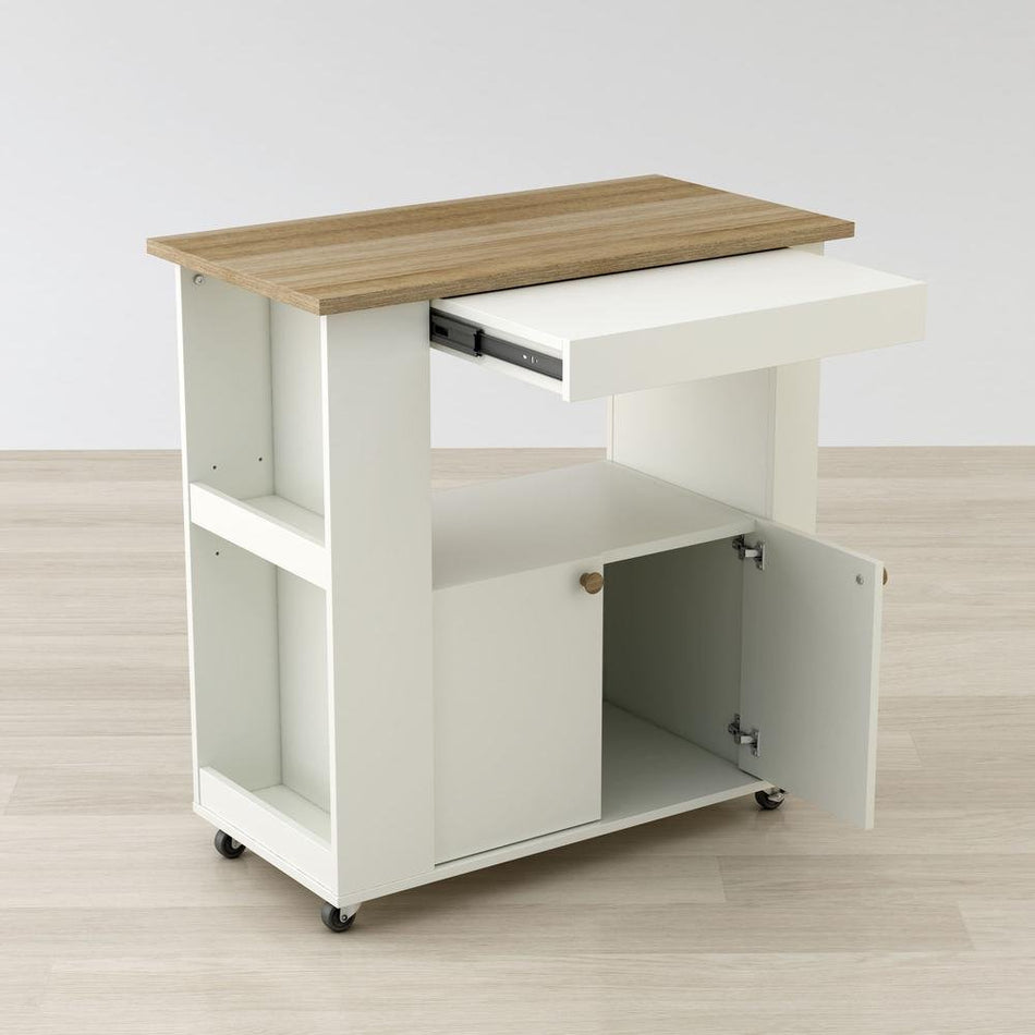 Aston 33.5" Kitchen Cart - Drakoi Marketplace