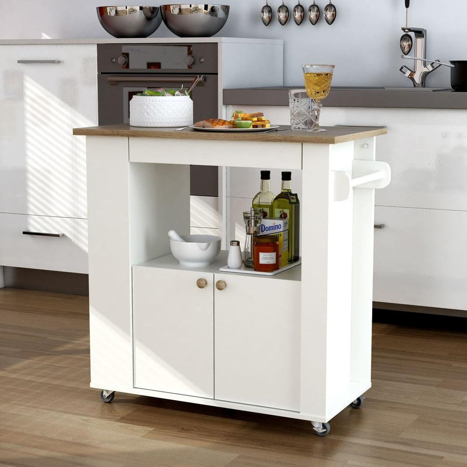 Aston 33.5" Kitchen Cart - Drakoi Marketplace