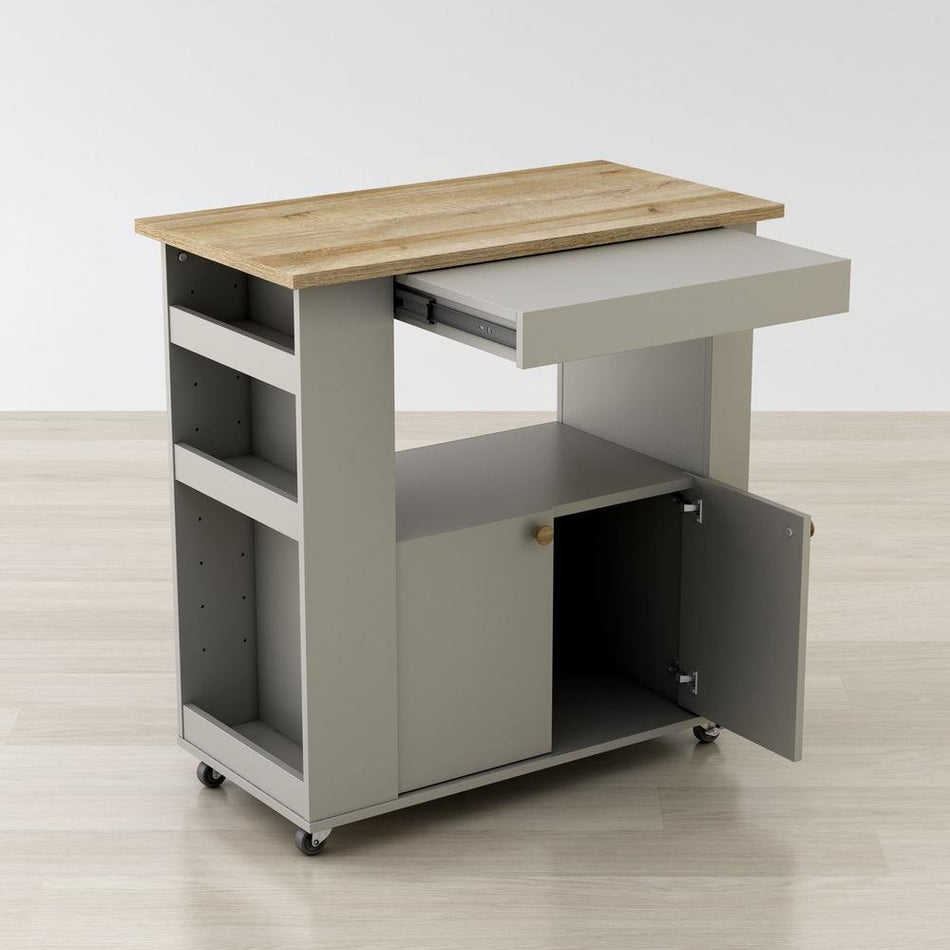 Astor 35" Kitchen Cart - Drakoi Marketplace