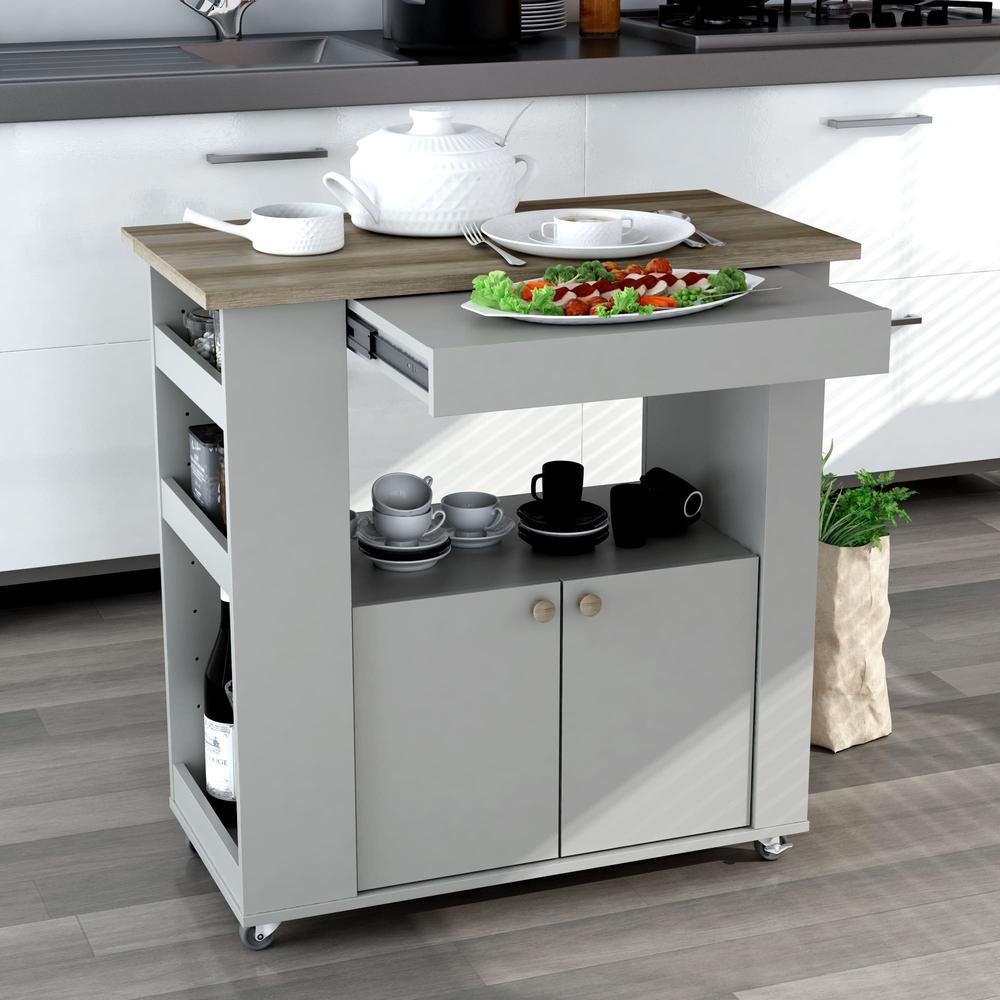 Astor 35" Kitchen Cart - Drakoi Marketplace