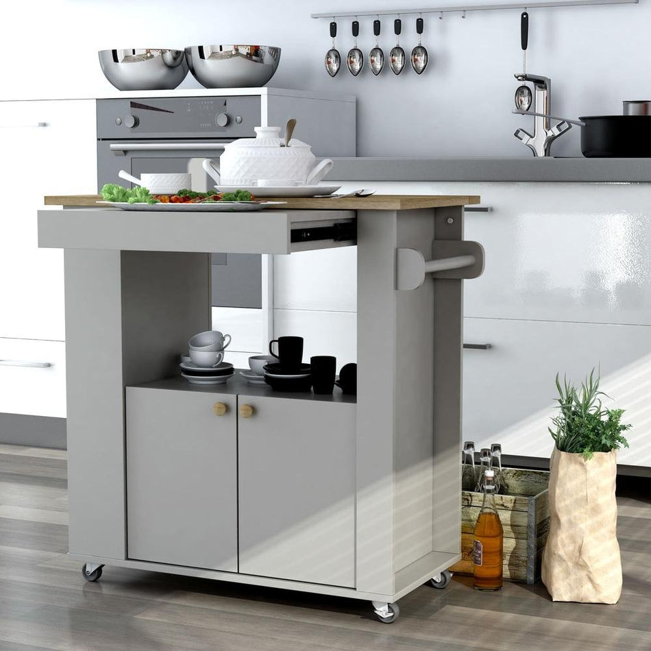 Astor 35" Kitchen Cart - Drakoi Marketplace