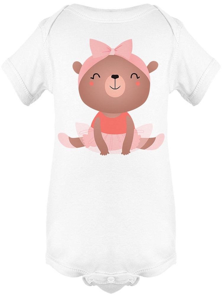 Ballerina Baby Bear Bodysuit Baby's -Image by Shutterstock - Drakoi Marketplace