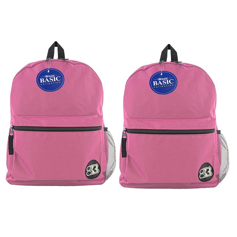 Basic Backpack 16" Fuchsia, Pack of 2 - Drakoi Marketplace