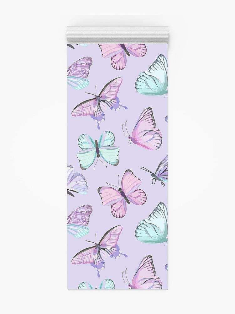 Beautiful Butterflies Pattern. Yoga Mat -Image by Shutterstock - Drakoi Marketplace