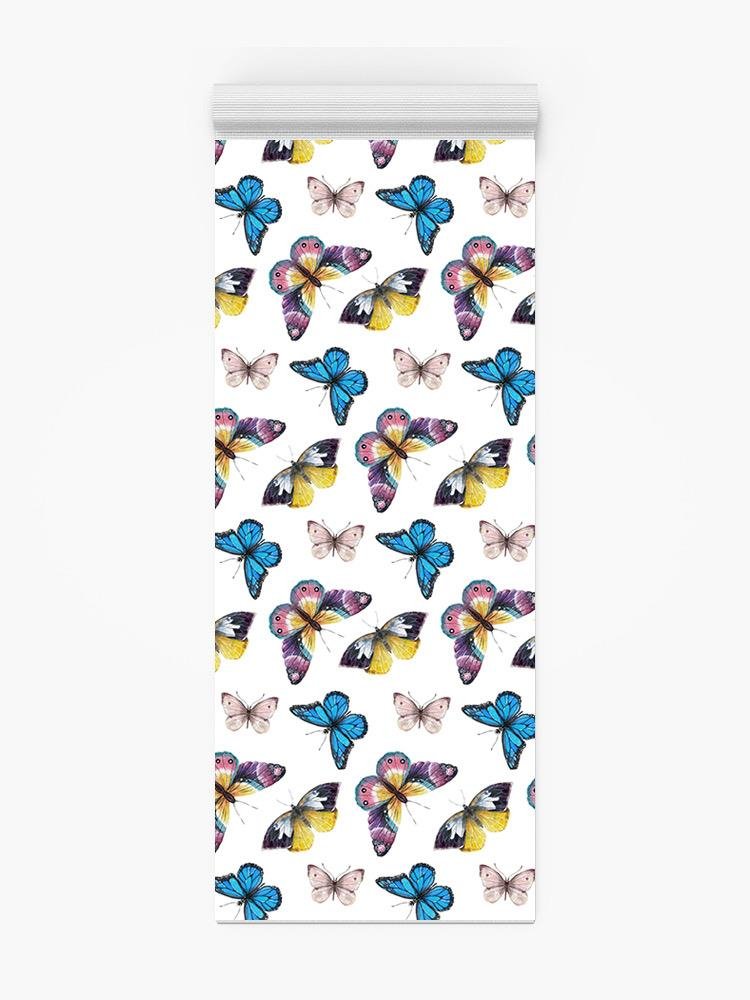 Beautiful Butterflies. Yoga Mat -Image by Shutterstock - Drakoi Marketplace