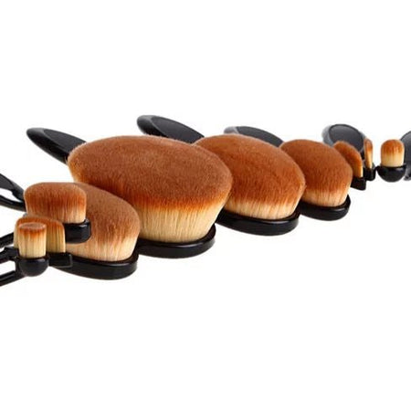 Beauty Experts Set of 10 Oval Beauty Brushes - Drakoi Marketplace