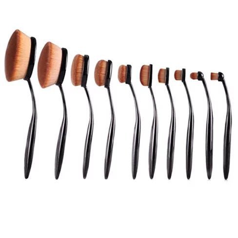 Beauty Experts Set of 10 Oval Beauty Brushes - Drakoi Marketplace