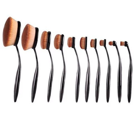 Beauty Experts Set of 10 Oval Beauty Brushes - Drakoi Marketplace