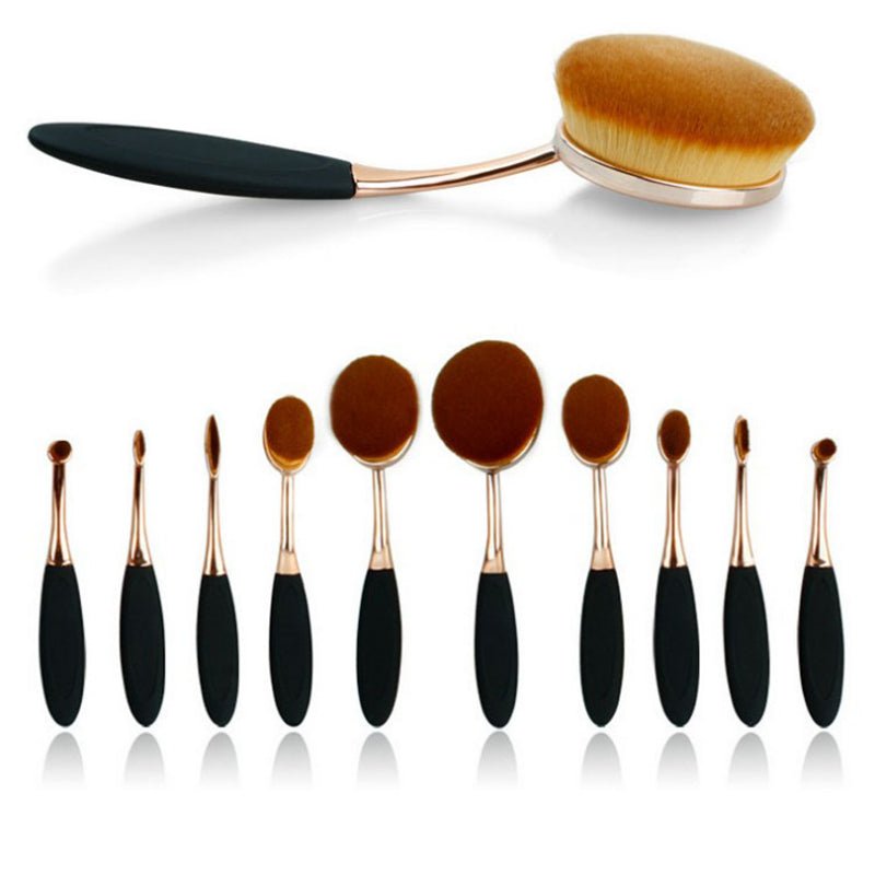 Beauty Experts Set of 10 Oval Beauty Brushes - Drakoi Marketplace