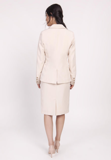 Beige Lanti Jackets & Coats - Drakoi Marketplace