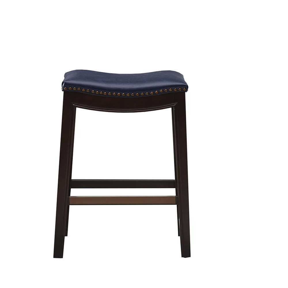 Belfast Saddle Counter Stool, Grey - Drakoi Marketplace