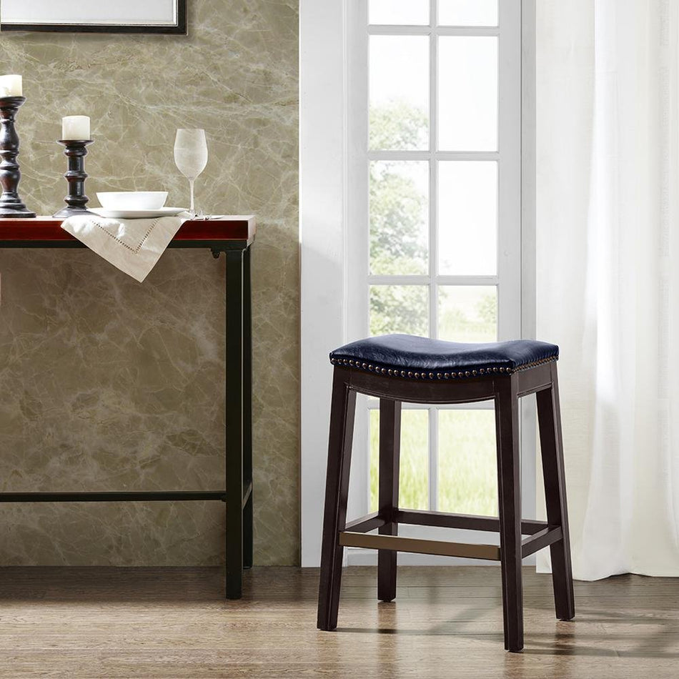 Belfast Saddle Counter Stool, Grey - Drakoi Marketplace