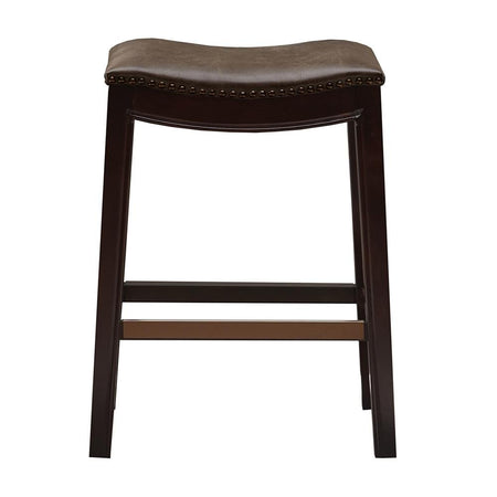 Belfast Saddle Counter Stool, Grey - Drakoi Marketplace