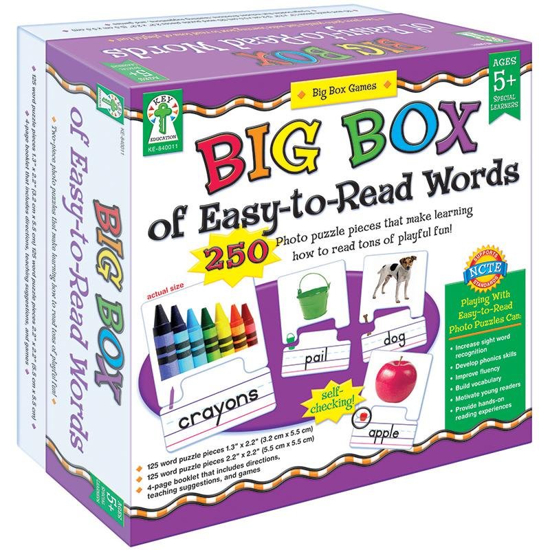 BIG BOX OF EASY TO READ WORDS GAME AGE 5+ SPECIAL EDUCATION - Drakoi Marketplace