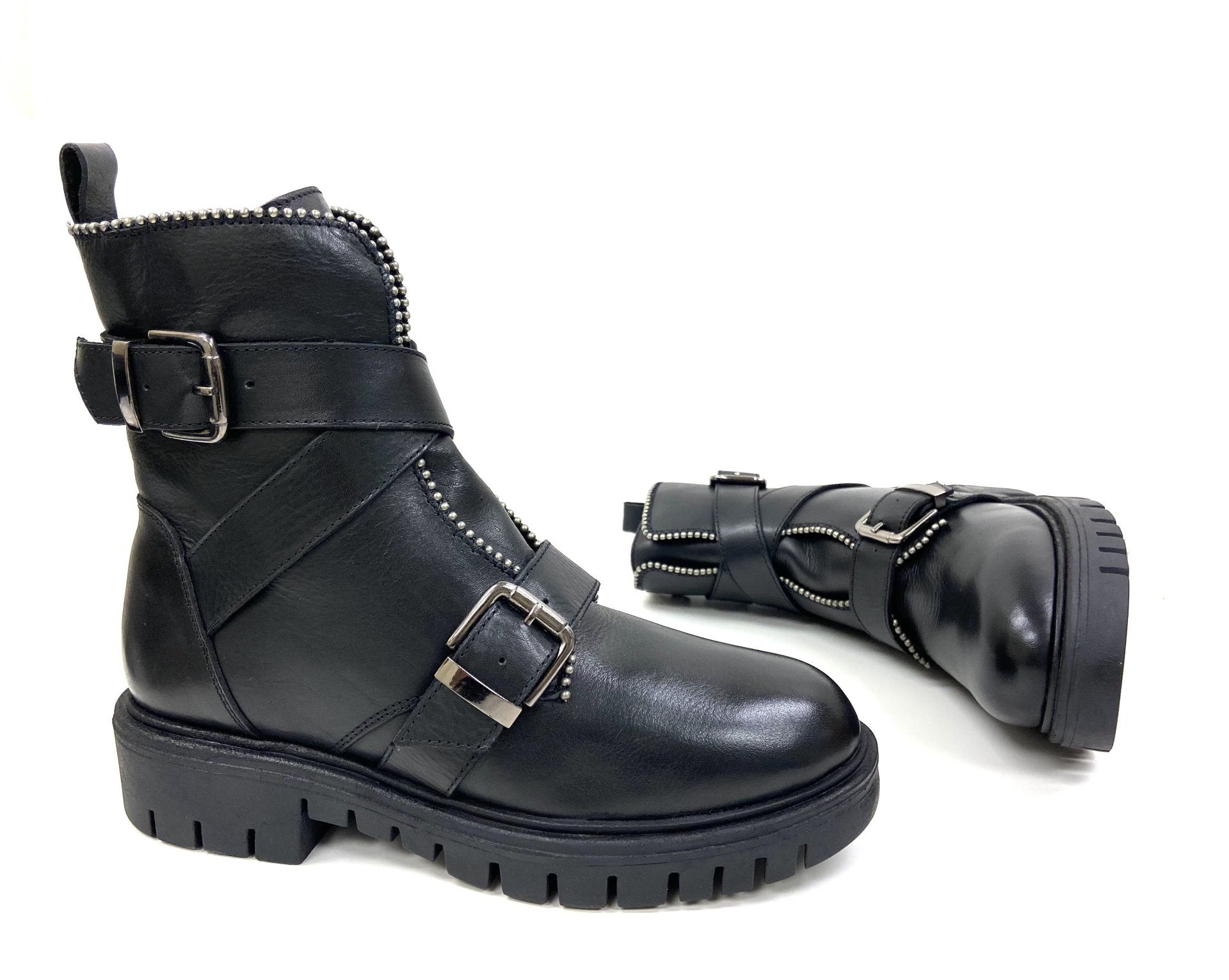 Billie Studded Lug Sole Boot - Drakoi Marketplace