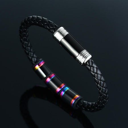 Black Leather Bracelet Closure Ideas - Drakoi Marketplace