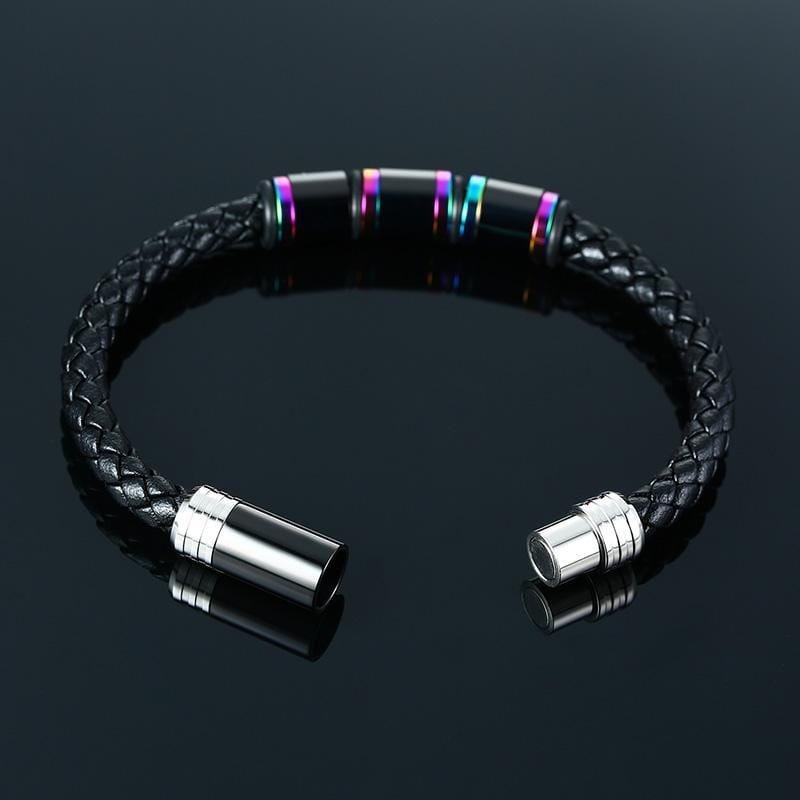 Black Leather Bracelet Closure Ideas - Drakoi Marketplace