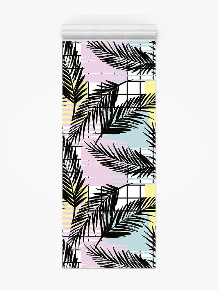 Black Leaves Yoga Mat -Image by Shutterstock - Drakoi Marketplace