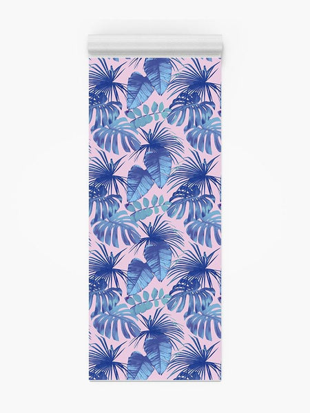 Blue Leaves Yoga Mat -Image by Shutterstock - Drakoi Marketplace