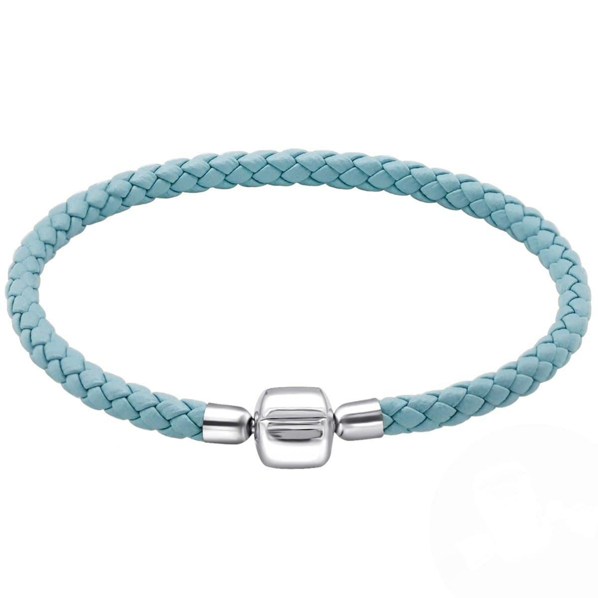 Blue Paited Leather Bracelet for Women - Drakoi Marketplace