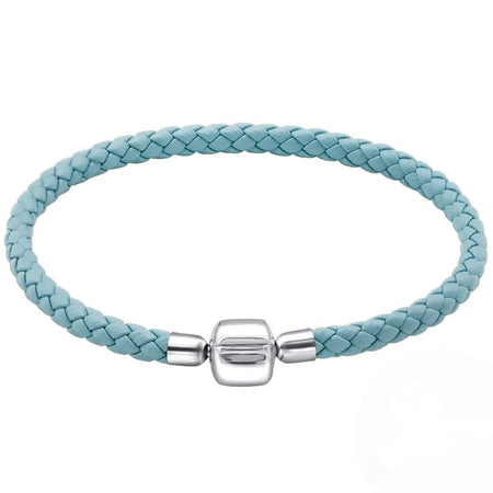 Blue Paited Leather Bracelet for Women - Drakoi Marketplace