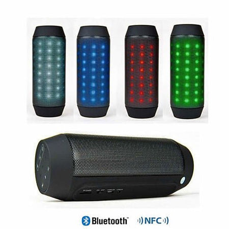 Bluetooth NFC Rainbow LED Lights and Music Speaker with FM Radio - Drakoi Marketplace