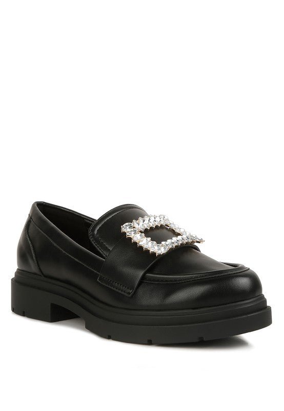 Bossi Loafers With Buckle Embellishment - Drakoi Marketplace