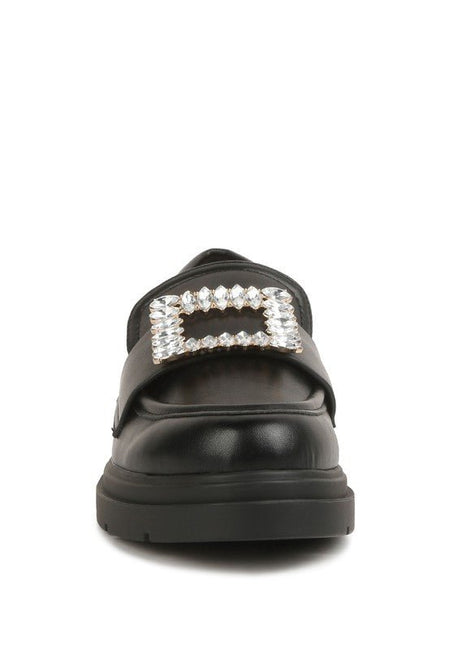 Bossi Loafers With Buckle Embellishment - Drakoi Marketplace