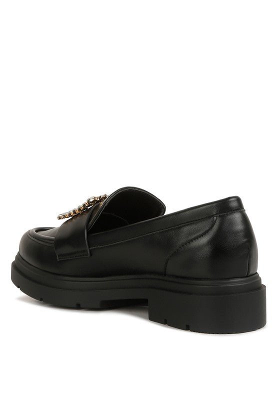 Bossi Loafers With Buckle Embellishment - Drakoi Marketplace